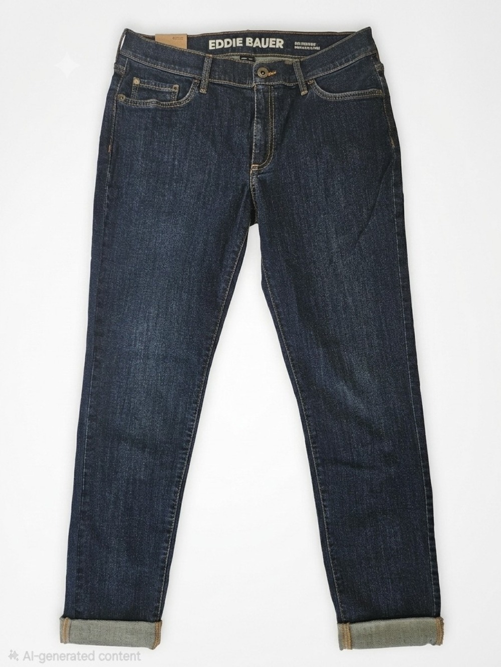 Eddie Bauer Women’s Dark Blue Slim Boyfriend Jeans NWT Size 4